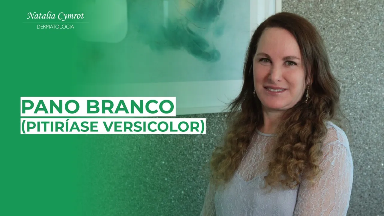 Na imagem a Dra Natalia esta ao lado do texto que é o titulo do vídeo.