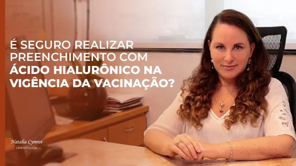 Na imagem a Dra Natalia esta ao lado do texto que é o titulo do vídeo.