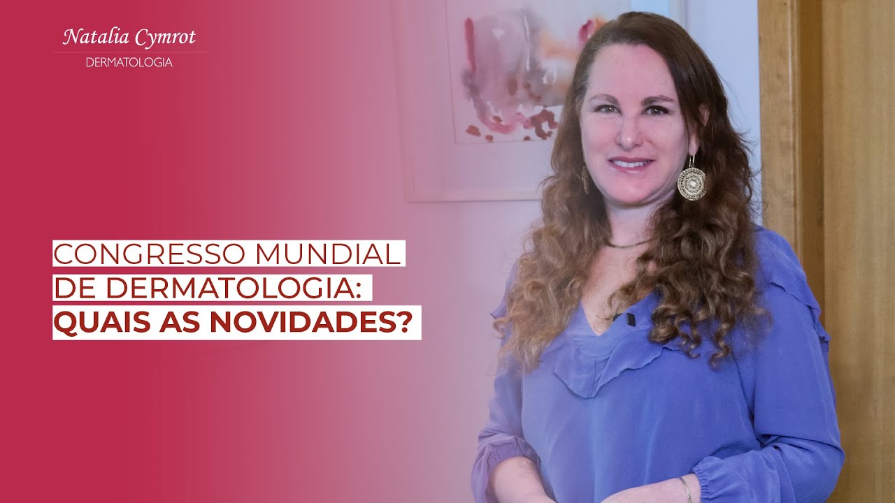Na imagem a Dra Natalia esta ao lado do texto que é o titulo do vídeo.