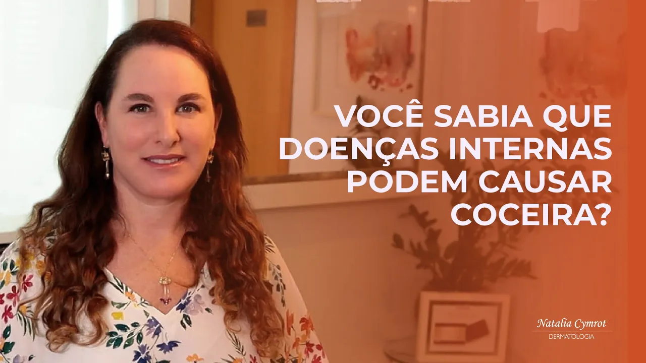 Na imagem a Dra Natalia esta ao lado do texto que é o titulo do vídeo.