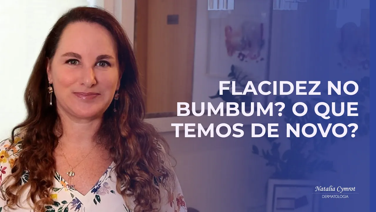 Na imagem a Dra Natalia esta ao lado do texto que é o titulo do vídeo.