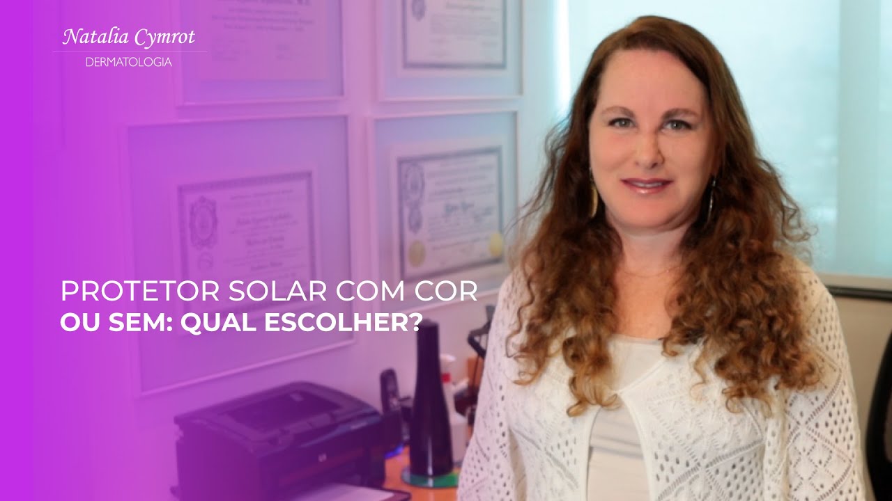 Na imagem a Dra Natalia esta ao lado do texto que é o titulo do vídeo.