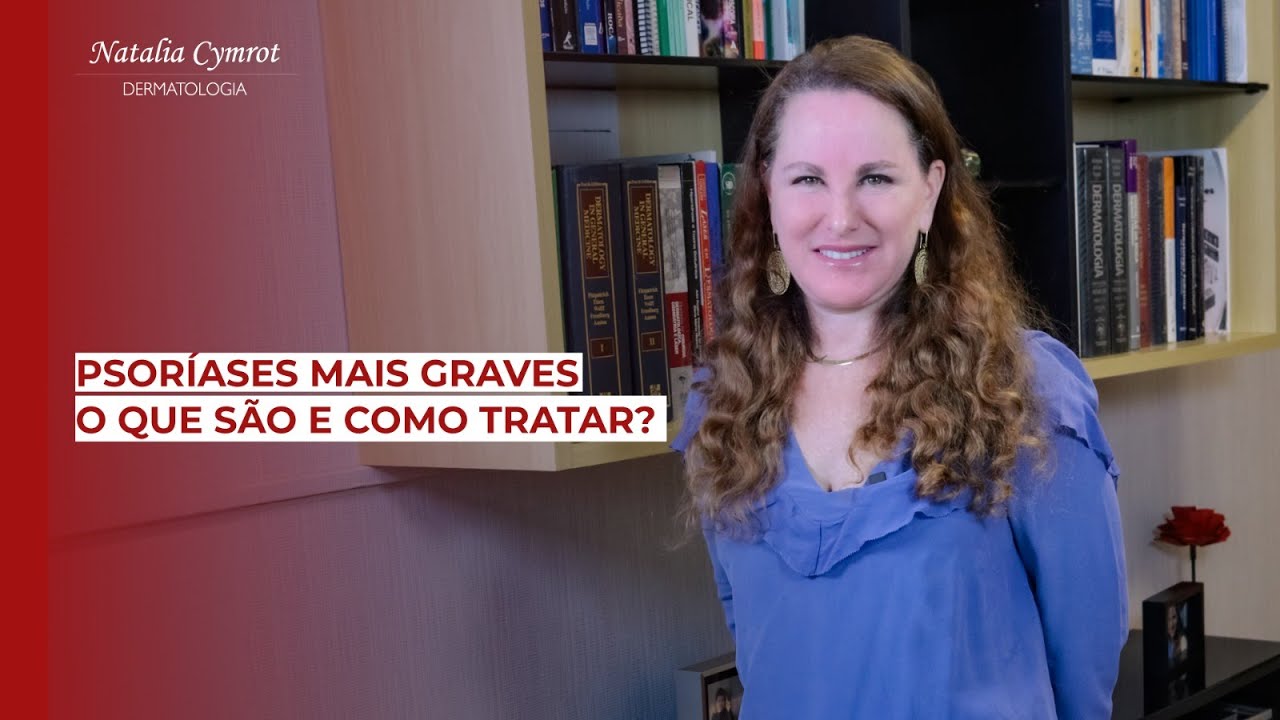 Na imagem a Dra Natalia esta ao lado do texto que é o titulo do vídeo.