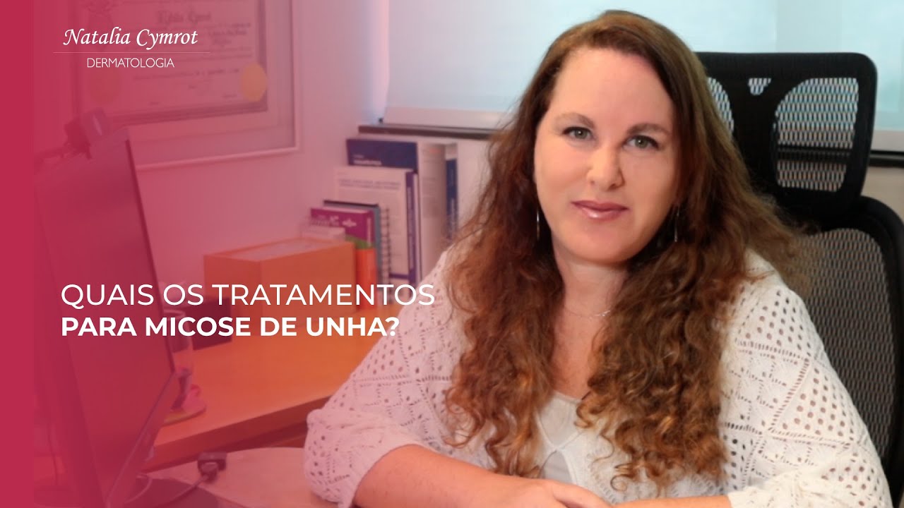 Na imagem a Dra Natalia esta ao lado do texto que é o titulo do vídeo.